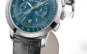 GIRARD-PERREGAUX 1966 CHRONOGRAPHE CADRAN BLEU